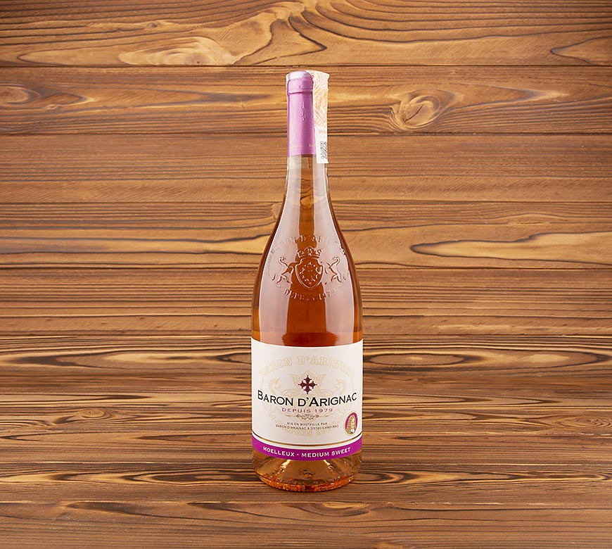 Вино Rose розовое п/сладкое 10.5%, 0,75 л