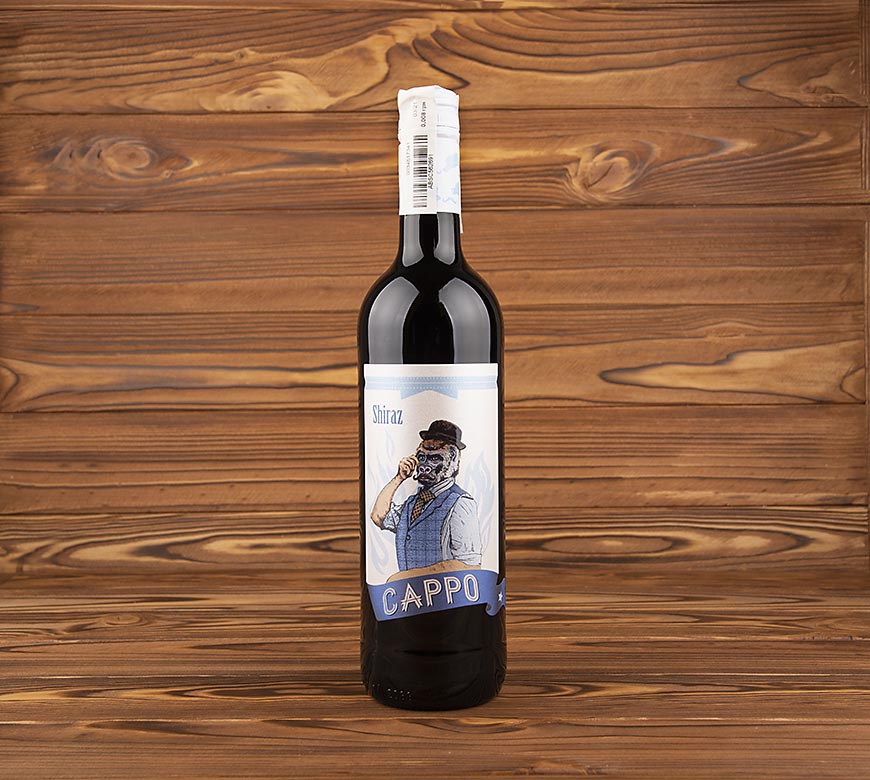 Вино Cappo Shiraz черв сухе 12.5%, 0,75 л