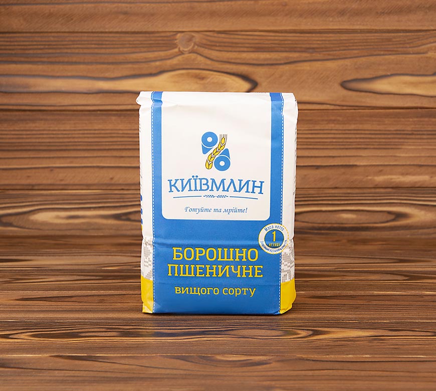Мука пшеничная Київмлин, 1,0 кг